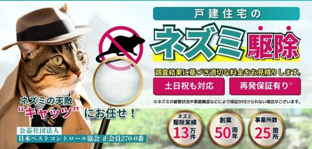 キャッツ ネズミ駆除