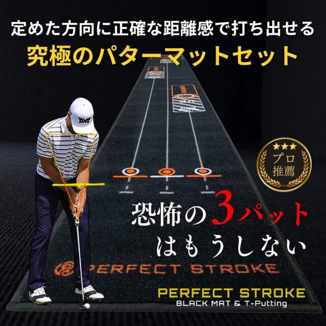 パーフェクトストローク ブラックマット ティーパッティング