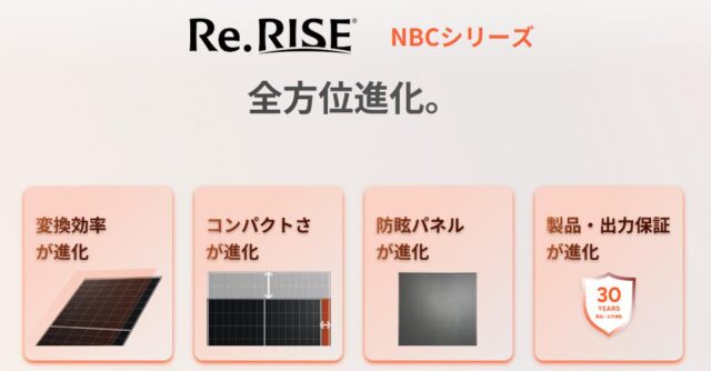 Re.RISE-NBC 太陽光パネル