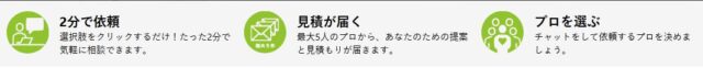 ミツモア エアコンクリーニング 一括見積もり 特徴
